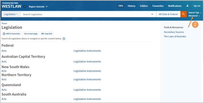 Westlaw Australia Tip - Finding Legislative Definitions | Thomson Reuters